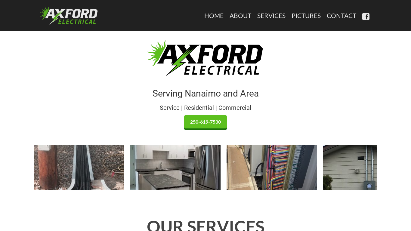 Axford Electrical desktop